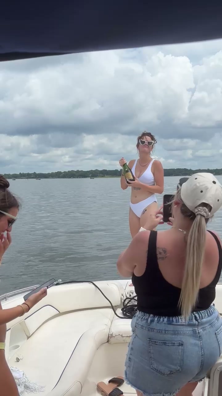 Popping the champagne