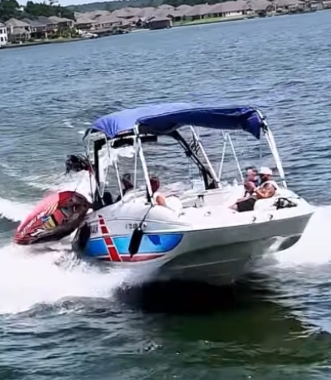 Full speed with the tube up